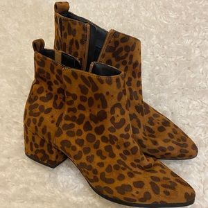 Cheetah Print Booties